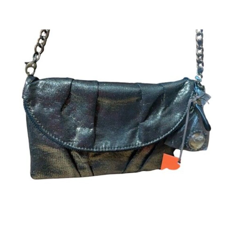 New Lindsay Phillips Women's Convertible Gold Handbag Coral Gables 5-in-1Purse N